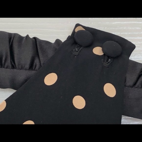 Vintage Silk Nipon Boutique polka dot cutout dress - Picture 7 of 14